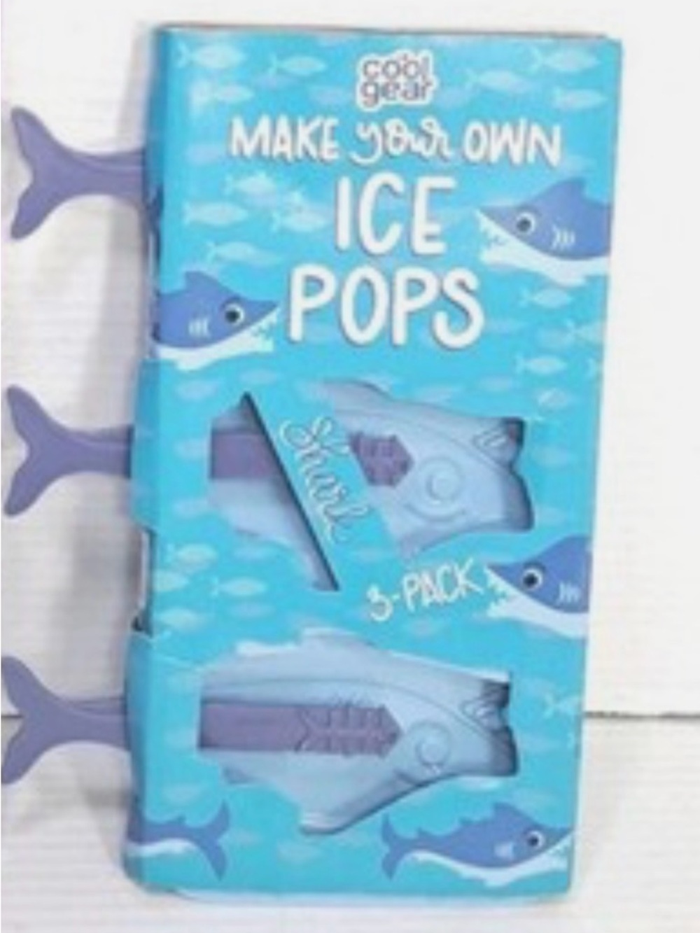 Cool Gear Make Your Own Ice Pops - Blue Shark 3-Pack